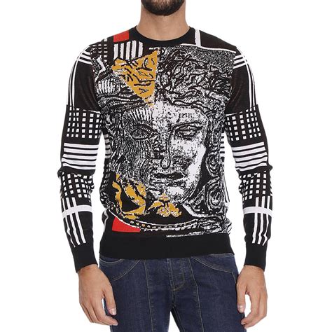 black versace jumper mens